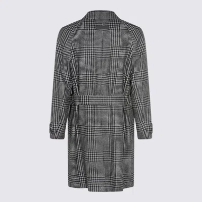 ZEGNA COATS GREY/BLACK