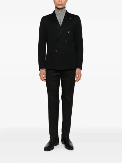 Zegna Concealed-fastening Trousers In Black