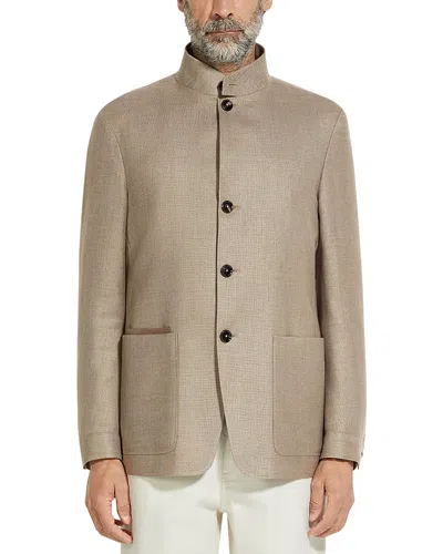 ZEGNA CASHMERE SILK & LINEN IL CONTE JACKET