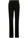 Zegna Corduroy Straight-leg Trousers In Black