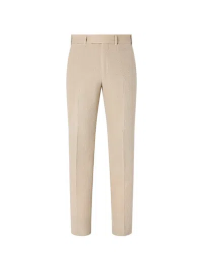 Zegna Corduroy Trousers In Neutral