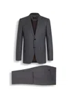 Zegna Grey And Light Blue Centoventimila Suit In Grey/light Blue