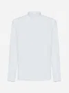 Zegna Cotton And Cashmere Shirt In Optical White