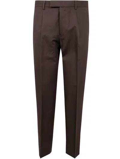 ZEGNA ZEGNA COTTON AND LINEN PANTS