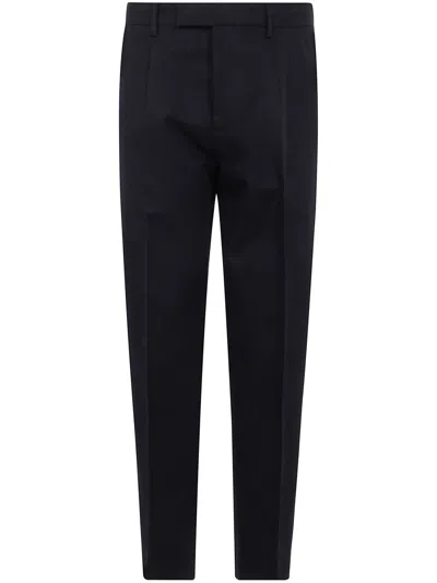 ZEGNA ZEGNA COTTON AND LINEN PANTS CLOTHING