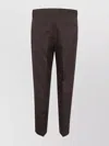 Zegna Cotton And Linen Pants Clothing In Brown