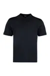 Zegna Luxurious Cotton Silk Blend T-shirt In Blue