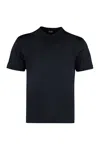 Zegna Luxurious Cotton Silk Blend T-shirt In Black
