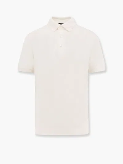 Zegna Cotton And Silk-blend Terry Shirt In White