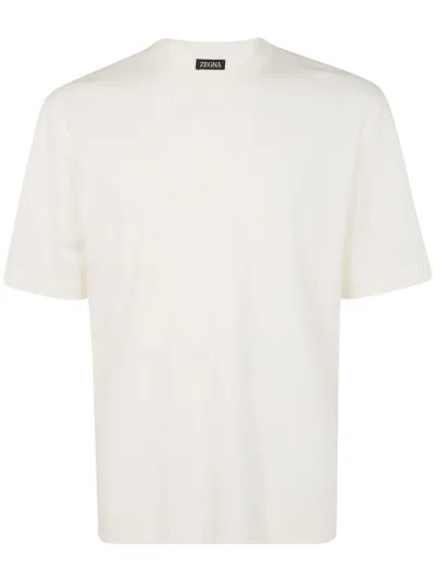ZEGNA ZEGNA COTTON AND SILK T-SHIRT