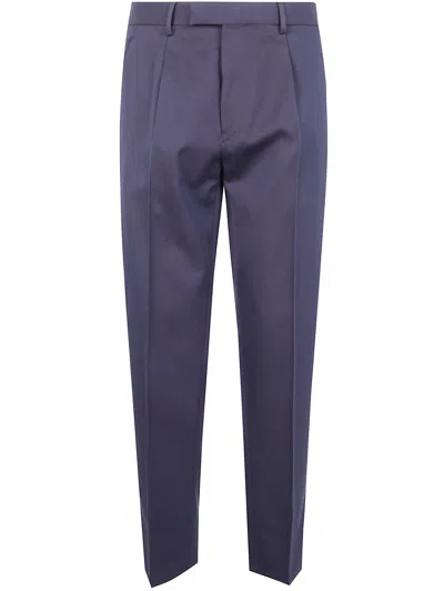 ZEGNA ZEGNA COTTON AND WOOL PANTS
