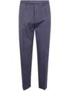 Zegna Cotton And Wool Pants Clothing In Blue