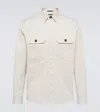 Zegna Cotton-blend Overshirt In White