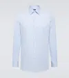 Zegna Long-sleeve Button-cuff Shirt In Blue