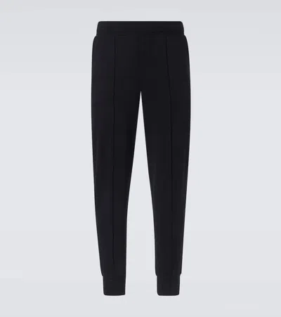 Zegna Cotton-blend Sweatpants In Blue