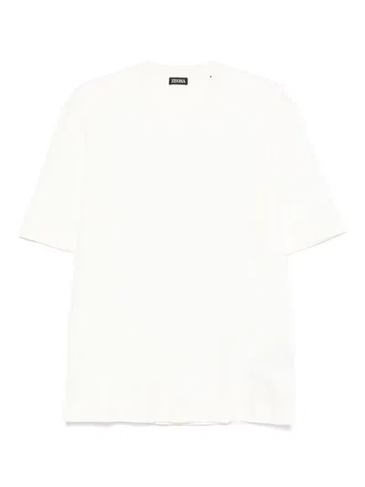 Zegna Cotton-blend T-shirt In White