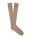 Zegna Ribbed Socks In Beige