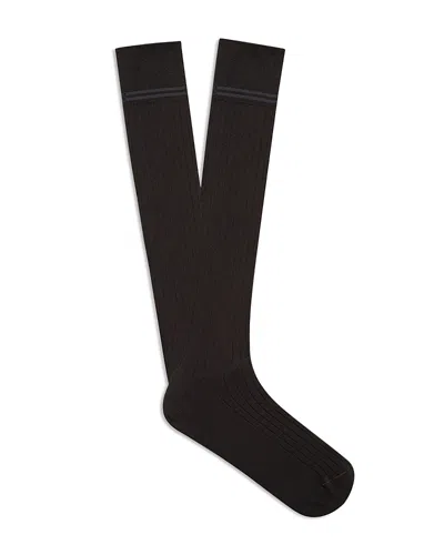 Zegna Cotton, Cashmere & Silk Socks In Black