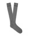 Zegna Cotton, Cashmere & Silk Socks In Grey Mélange