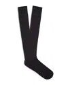 Zegna Ribbed Socks In Navy Blue