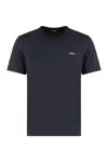 Zegna Midnight Crew Neck Cotton T-shirt In Blue