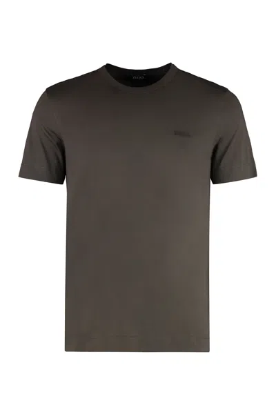 ZEGNA ZEGNA COTTON CREW-NECK T-SHIRT