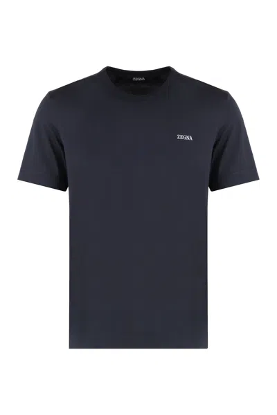 ZEGNA COTTON CREW-NECK T-SHIRT