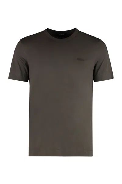 ZEGNA COTTON CREW-NECK T-SHIRT
