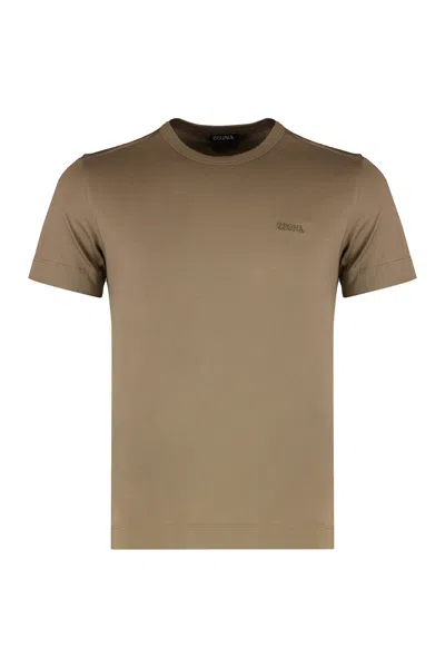 ZEGNA ZEGNA COTTON CREW-NECK T-SHIRT