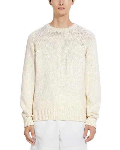 Zegna Cotton Crewneck Sweater In Gray