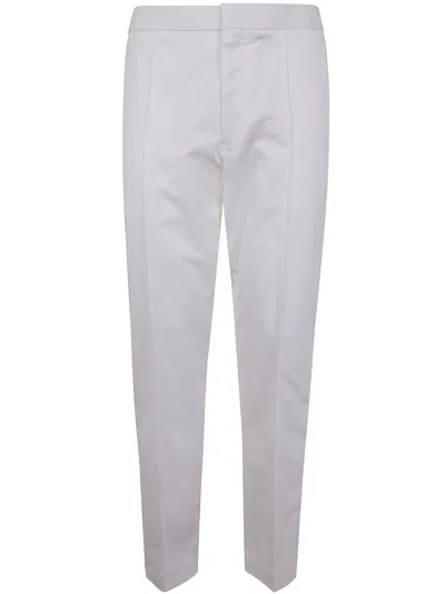 Zegna Cotton Linen And Silk Pants In White