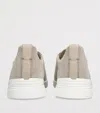 Zegna Cotton-linen Triple Stitch Sneakers In Grey