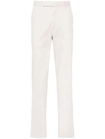 Zegna Cotton Trousers In Neutral