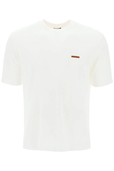 Zegna Cotton Pique T-shirt In In White