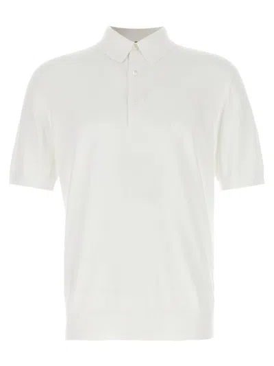 Zegna Cotton Polo Shirt In White