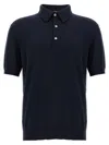 Zegna Cotton Polo Shirt With Pocket In Blue