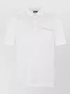 Zegna Cotton Polo Shirt Short Sleeves Pocket In White