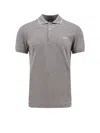Zegna Piquet Polo Shirt Collar Sleeves In Gray