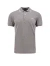 Zegna Piquet Polo Shirt Collar Sleeves In Gray