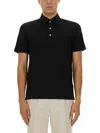 Zegna Cotton Polo Shirt With Pocket In Black
