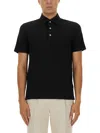Zegna Cotton Polo Shirt With Pocket In Black