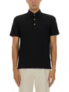Zegna Cotton Polo Shirt With Pocket In Black
