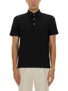 Zegna Cotton Polo Shirt With Pocket In Black