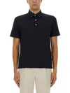 Zegna Cotton Polo Shirt With Pocket In Black
