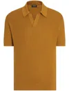 Zegna Poloshirt Aus Premium Cotton In Dunklem Foliage