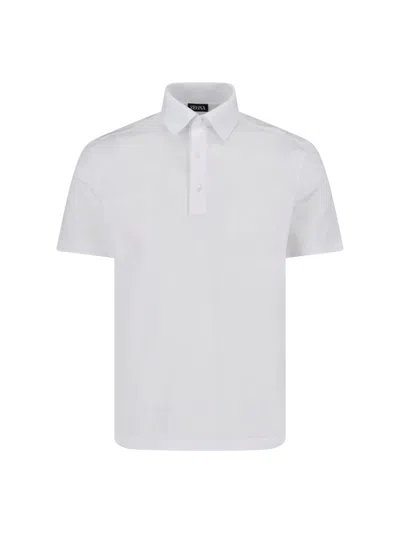 Zegna Cotton Polo In White