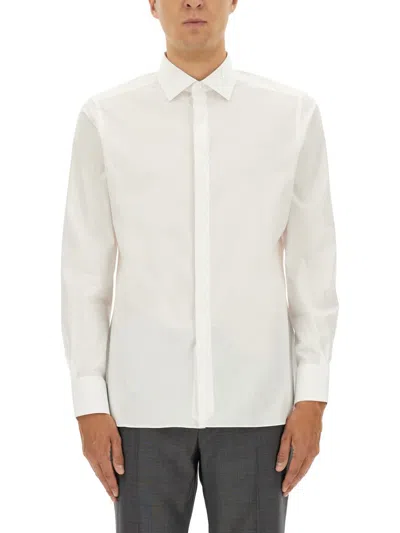 Zegna Cotton Shirt In White