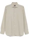Zegna Cotton Shirt In Grey