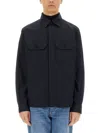 Zegna Cotton Shirt Jacket In Blue