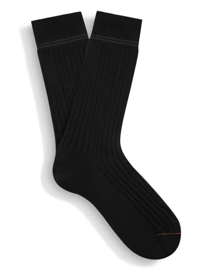 Zegna Cotton Socks In Black